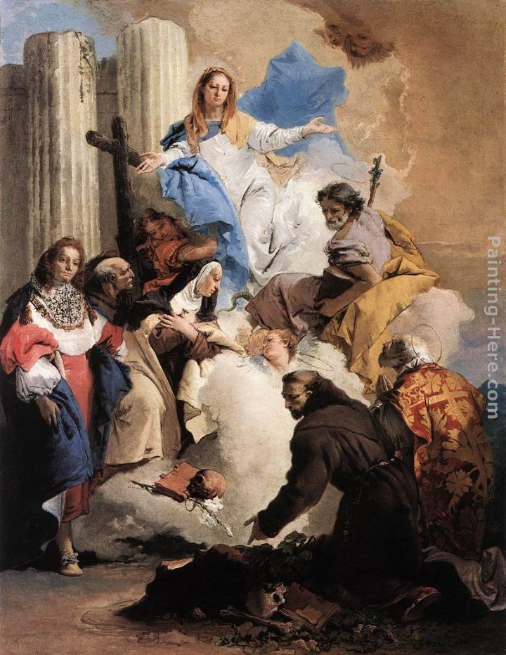 Giovanni Battista Tiepolo The Virgin with Six Saints